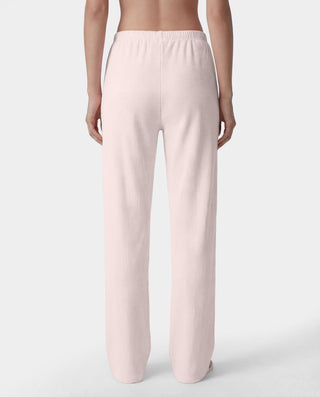 Signature Logo Ribbed House Pant - Clear Pink/Black