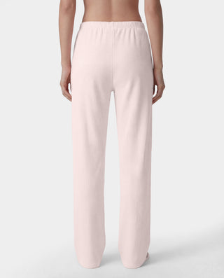 Signature Logo Ribbed House Pant - Clear Pink/Black
