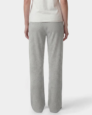 Signature Logo Ribbed House Pant - Heather Gray/Black