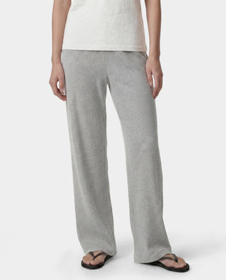 Signature Logo Ribbed House Pant - Heather Gray/Black