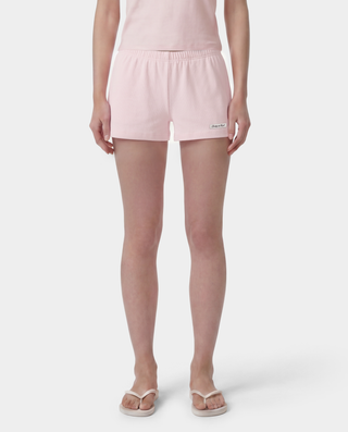 Signature Logo Ribbed House Short - Clear Pink/Black