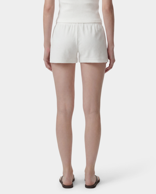 Signature Logo Ribbed House Short - Ecru/Black