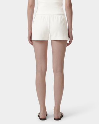 Signature Logo Ribbed House Short - Ecru/Black