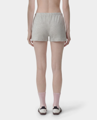 Signature Logo Ribbed House Short - Heather Gray/Black