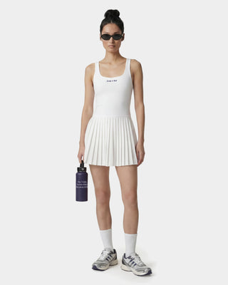 Signature Logo Court Dress - White