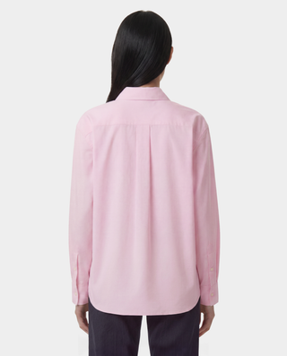 Signature Logo Oversized Shirt - Clear Pink/White