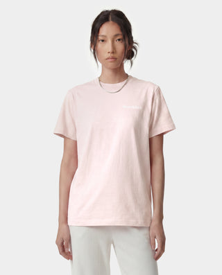 Health Is Wealth T-Shirt - Clear Pink/White