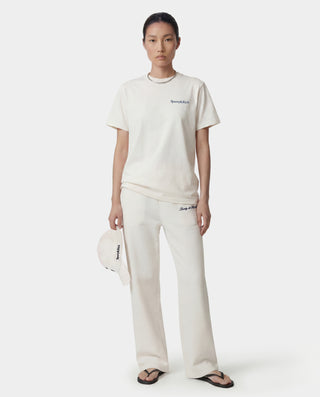 Health Is Wealth T-Shirt - Ecru/Light Navy