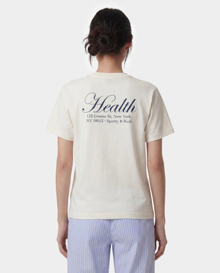 NY Health T-Shirt - Ecru/Light Navy