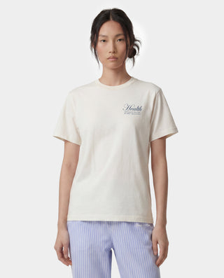 NY Health T-Shirt - Ecru/Light Navy