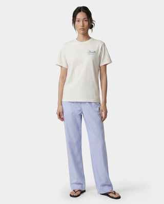 NY Health T-Shirt - Ecru/Light Navy