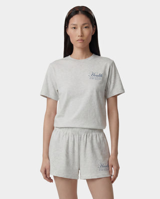 NY Health T-Shirt - Heather Gray/Light Navy