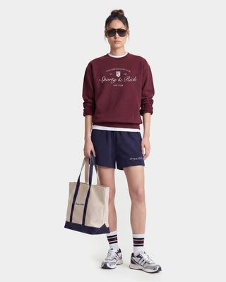 Syracuse Embroidered Gym Short - Navy
