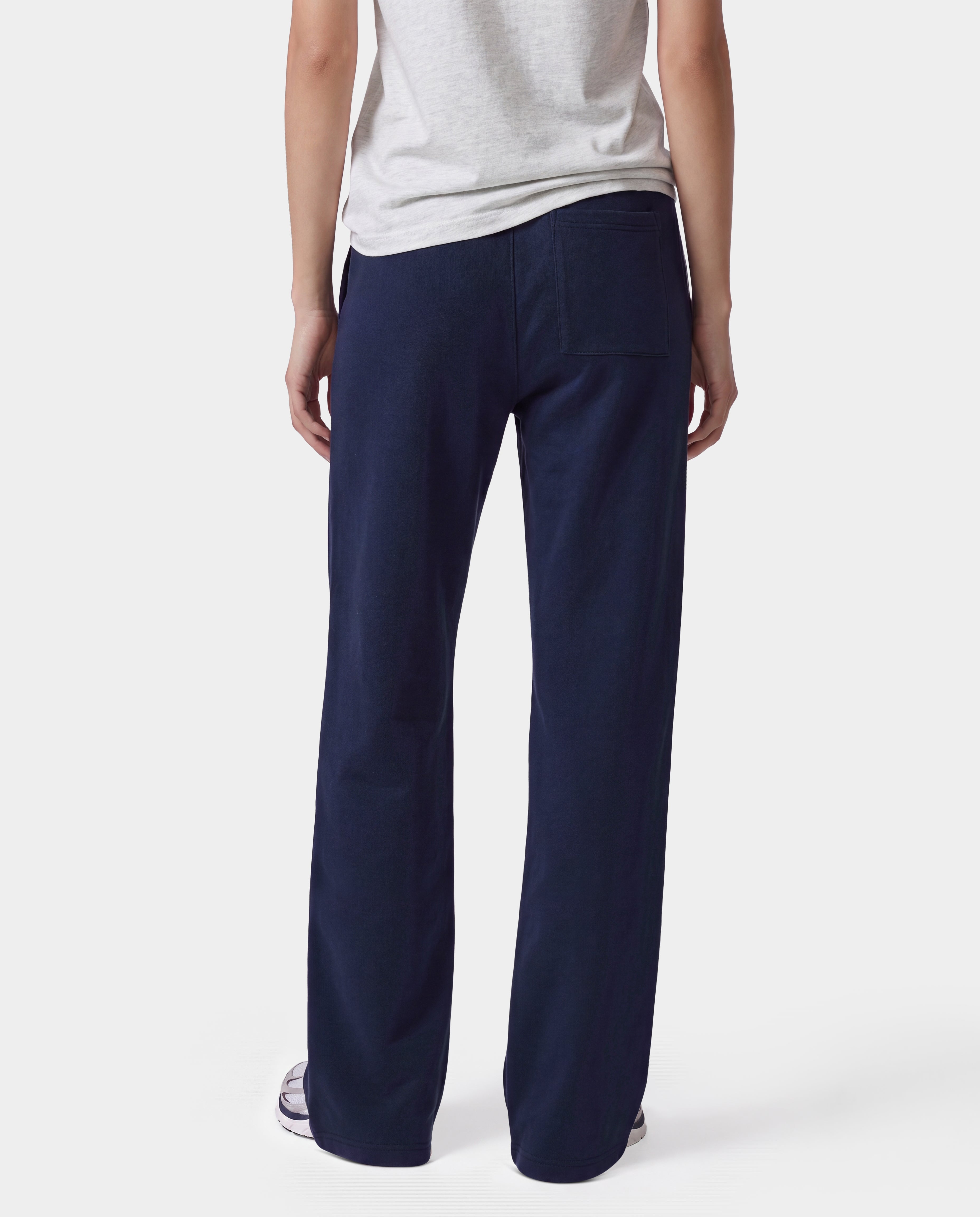 LA Serif Wide Sweatpant - Dark Navy/White – Sporty & Rich