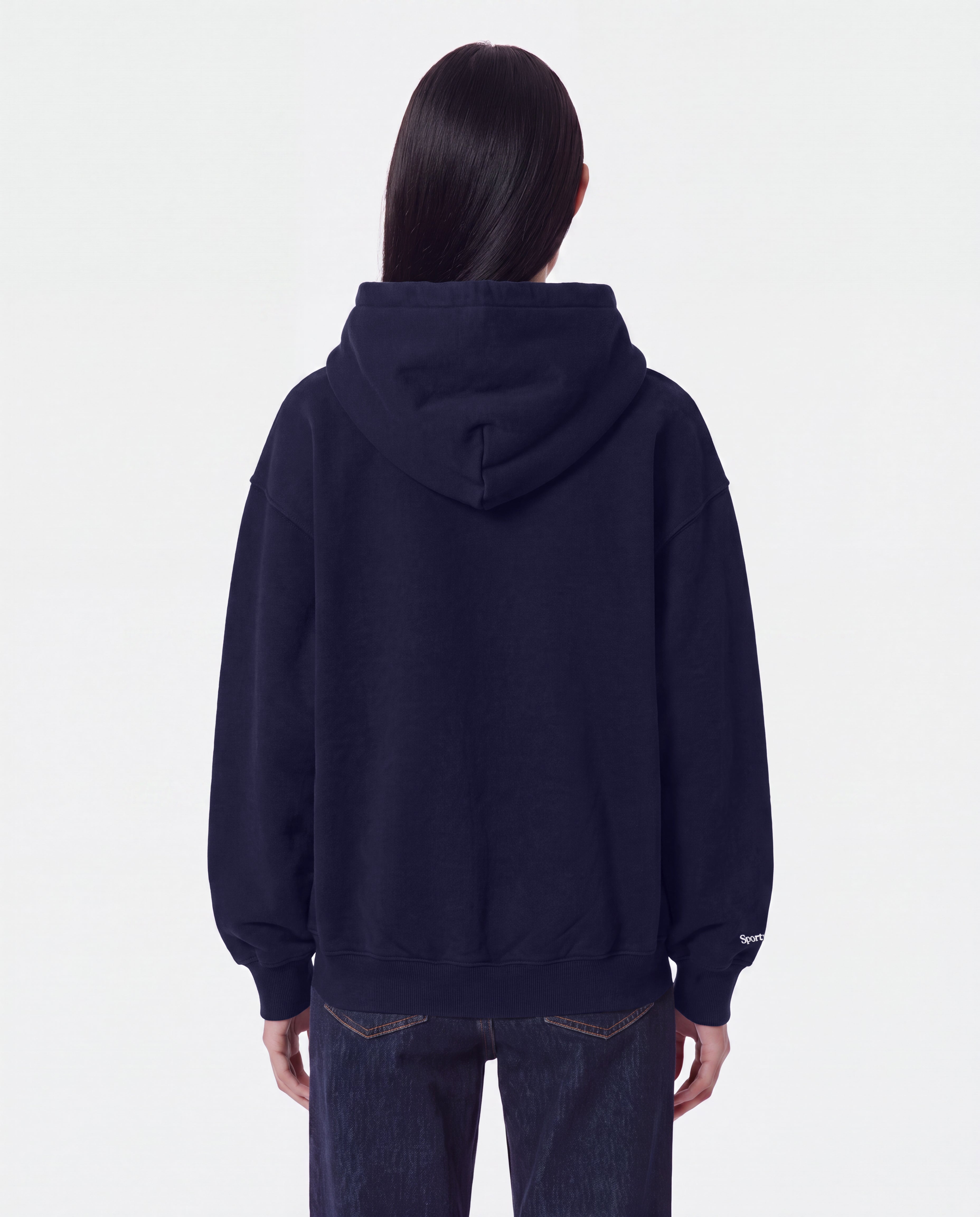 LA Serif Zip Hoodie - Dark Navy/Navy – Sporty & Rich