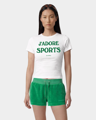 Jadore Baby Tee - White/Kelly