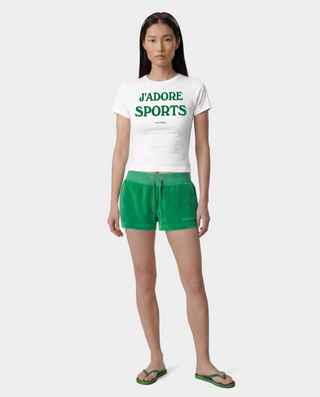 Jadore Baby Tee - White/Kelly