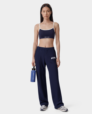 Bold Logo Athletic Bra - Dark Navy/White