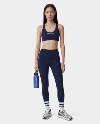 Bold Logo Sports Bra - Dark Navy/White