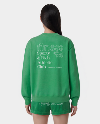 Fitness 94 Crewneck - Kelly/White