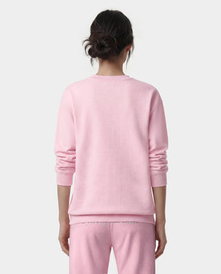 Jadore Flocked Crewneck - Laffy/White