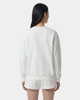 Jadore Flocked Crewneck - White/Kelly