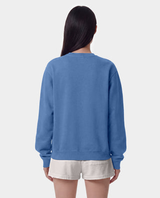 USA Wellness Club Crewneck - Dusty Blue/White