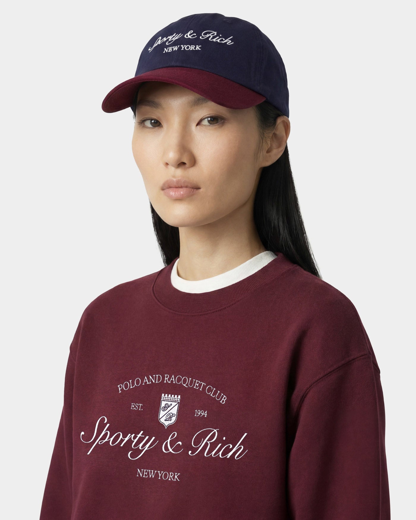 Syracuse NY Hat - Navy/Bordeaux – Sporty & Rich