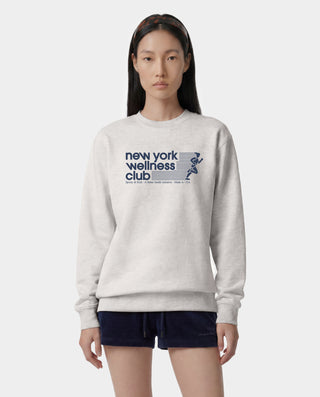 USA Wellness Club Crewneck - Heather Gray/Light Navy