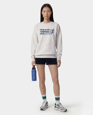 USA Wellness Club Crewneck - Heather Gray/Light Navy