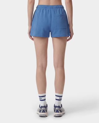 USA Wellness Club Disco Short - Dusty Blue/White