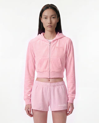 Signature Logo Krystal Zip Hoodie - Laffy/Crystal