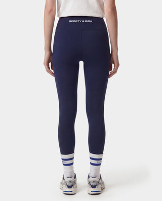 Bold Logo Legging - Dark Navy/White