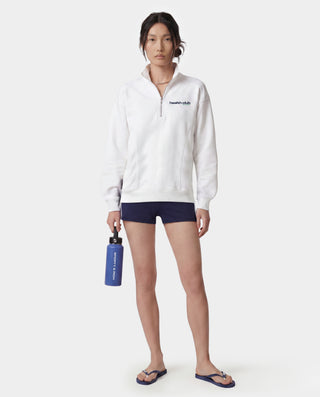 Bold Health Quarter Zip - White/Navy/Kelly