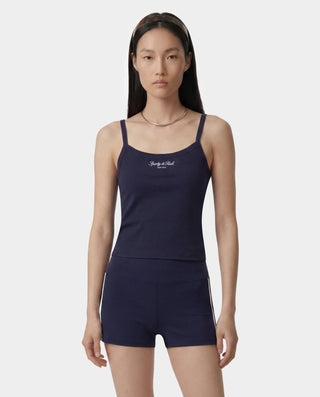 Signature NY Box Tank - Dark Navy/White