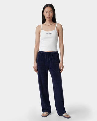 Signature NY Box Tank - White/Dark Navy