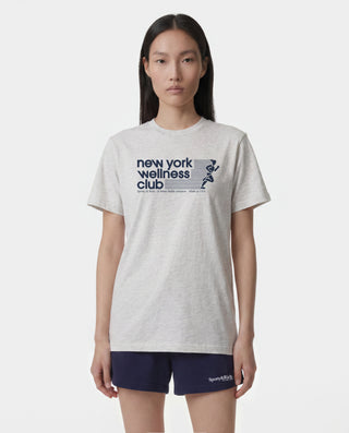 USA Wellness Club T-Shirt - Heather Gray/Light Navy