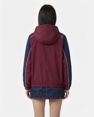 Signature Logo Gym Jacket - Bordeaux/White/Navy