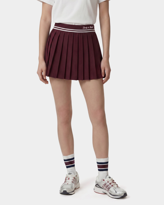 Signature Logo Abigail Skirt - Bordeaux/White