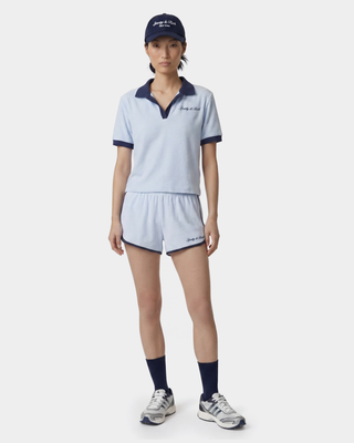 Signature Logo Terry Polo - Ciel/Navy