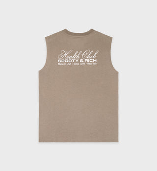 Made In USA Muscle Tee - Espresso/White