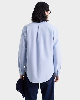 Nautical Oversized Oxford Shirt Men - Blue