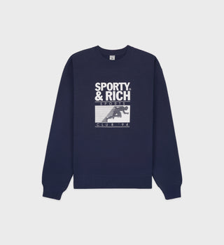 Crewneck Motion Club - Marine/Blanc