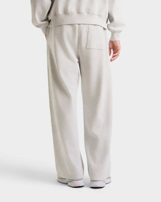 California Emblem Wide Sweatpant - Heather Gray/Forest