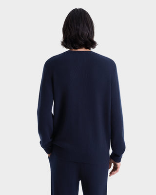 SRC Cashmere Trousers Men - Navy/White