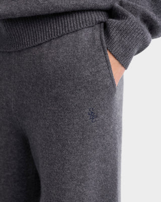 SRC Cashmere Trousers Men - Light Grey/White
