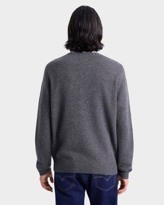 SRC Cashmere Sweater Men - Light Grey/White