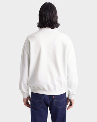 NY Crest Embroidered Quarter zip Men - White