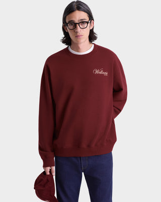 Soho Crewneck - Merlot/Cream