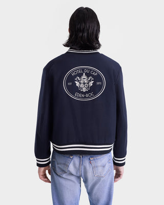 Eden Crest Varsity Jacket Men - Navy/White